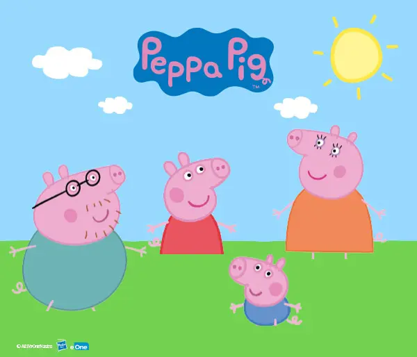 Tolle Heimtextilien von Peppa Pig mit Namen personalisiert