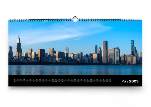 Ideal für Landschaften: der Panoramakalender