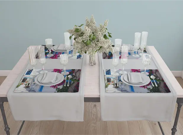 Personalisierte Tischsets für stilvolles Dinnieren.