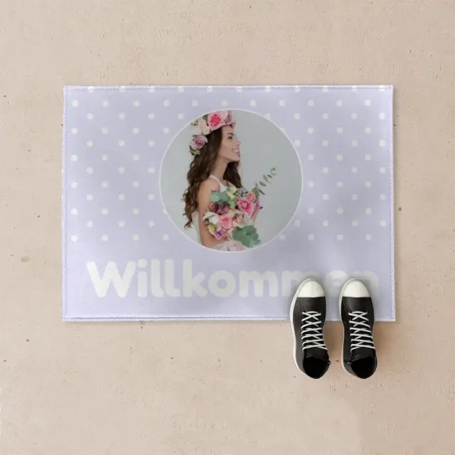 Fußmatte 70 x 50 cm Design Dots