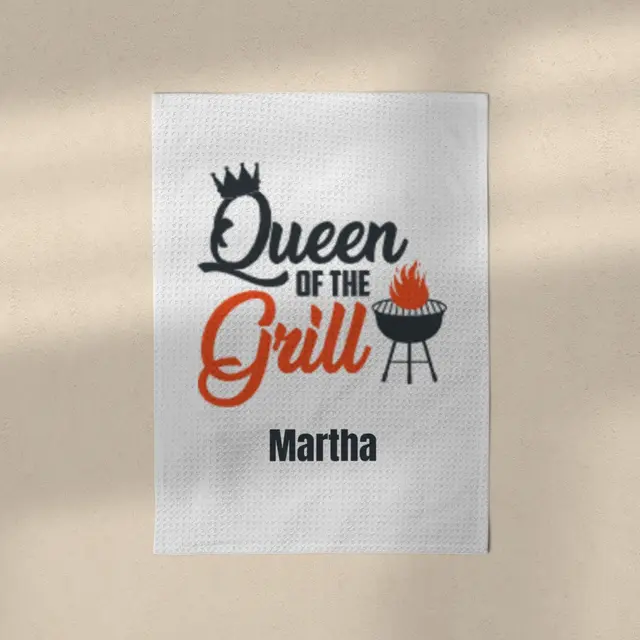 Geschirrtuch 50 x 70 cm Design Grillqueen