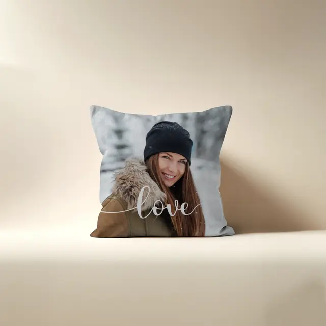 Samtkissen 40 x 40 cm Design Love