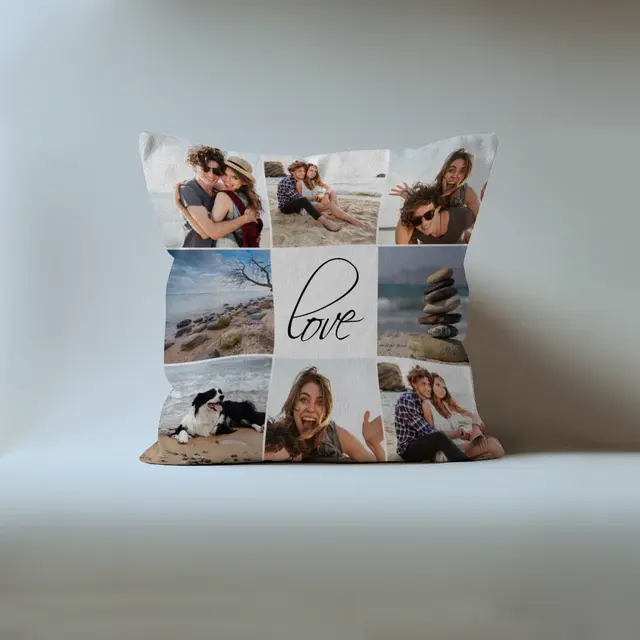 Samtkissen 40 x 40 cm Design Love II