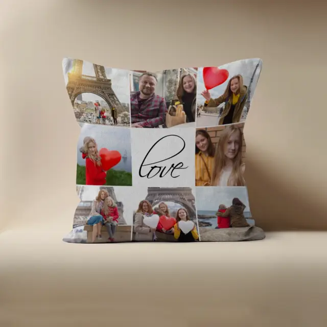 Samtkissen 40 x 40 cm Design Love II