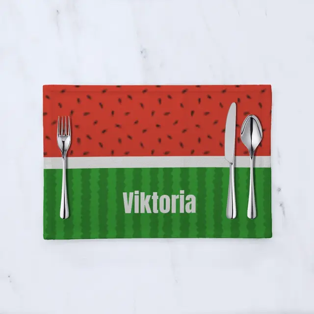 Tischset ca. 50 x 36 cm Design Wassermelone