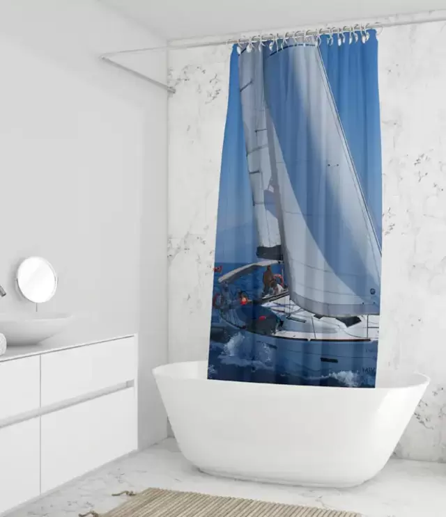 Gestalten Sie Ihr Bad individuell mit traumhaft schönen Duschvorhängen.