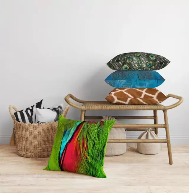 Nach Wunsch bedruckte Kuschelkissen.