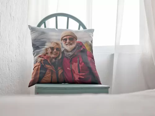 Fotokissen bedruckt mit Paar-Foto