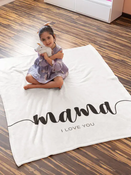 Kuscheldecke für Mamas individuell gestalten