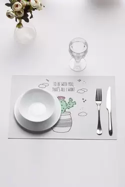 Personalisiertes Tischset mit Spruch
