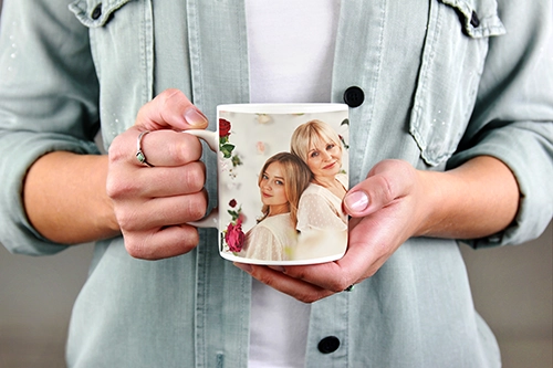 Zum Muttertag Tasse mit Familienfoto