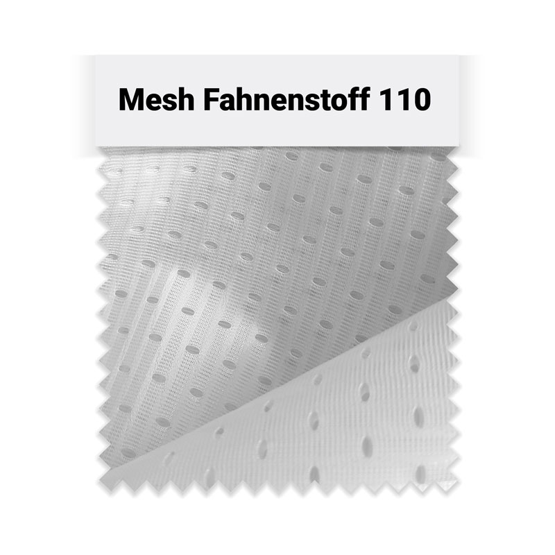Musterdarstellung Mesh Fahnenstoff
