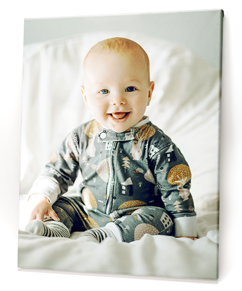 Lächelndes Baby auf Leinwand