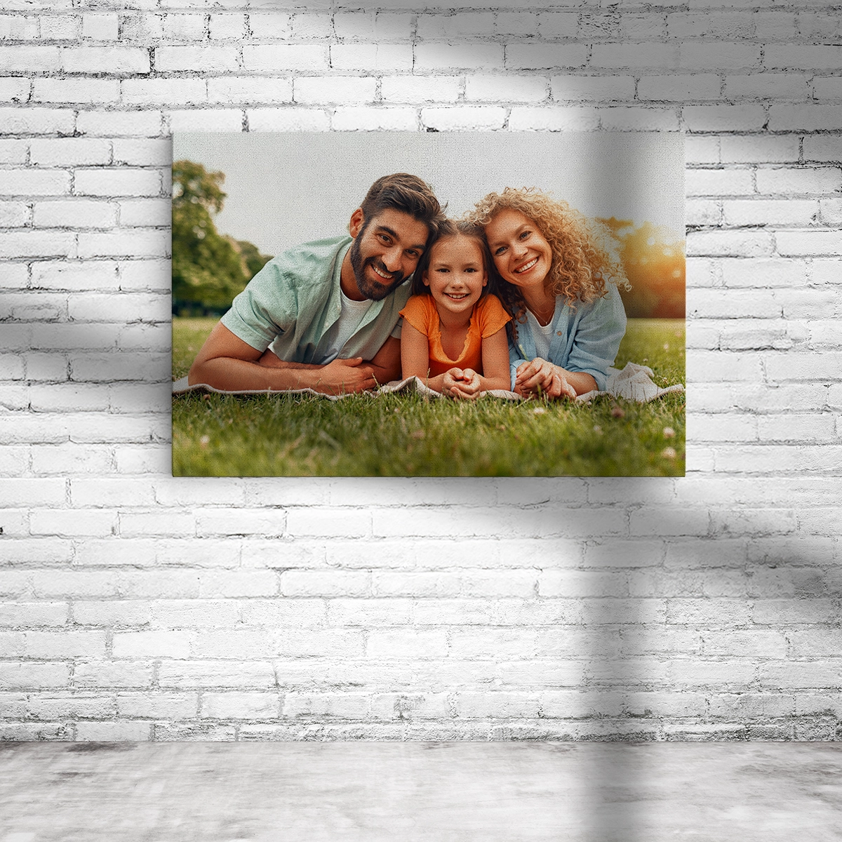 Fotoleinwand im Querformat für Familienerinnerungen