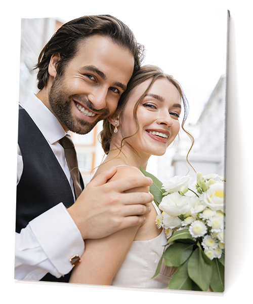 HD-Leinwand mit Hochzeitsfoto