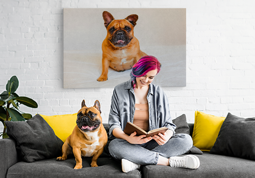 Leinwand im Großformat mit Lieblingsfoto Ihres Haustiers
