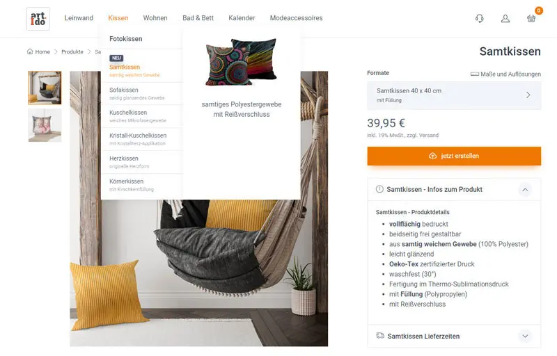Produkt auswählen
