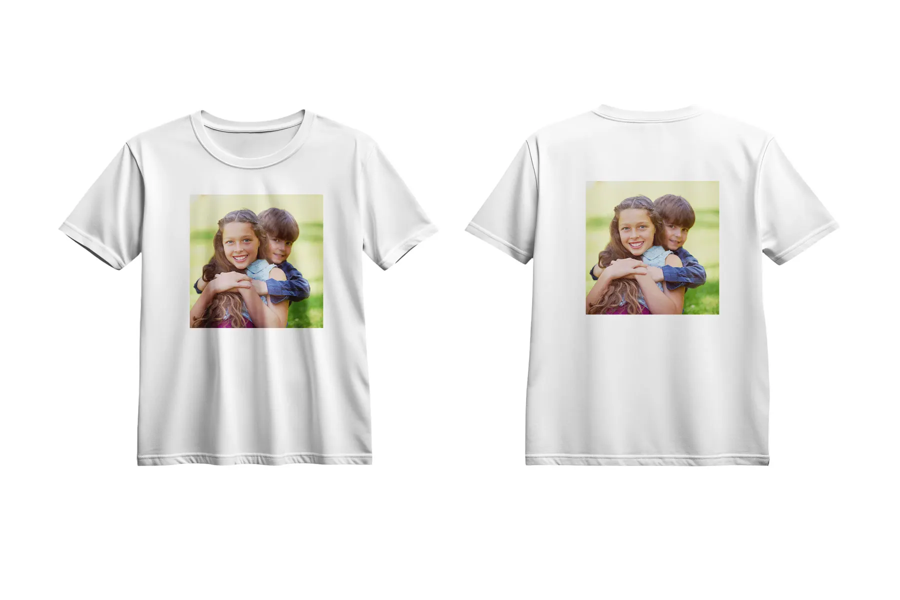 Mit Foto bedrucktes T-Shirt T-Shirt mit Frontprint