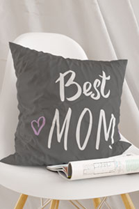 Schön bedrucktes Kissen Best Mom
