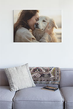 Best Friends: Hund und Besitzer auf Leinwand verewigt